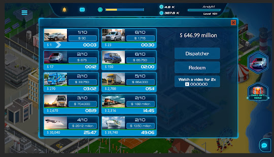 Empresa de caminhões Virtual Truck Manager 2 Tycoon