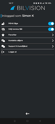 Android application Bilvision screenshort
