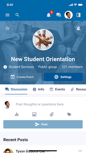 Android application Campus@Salve screenshort