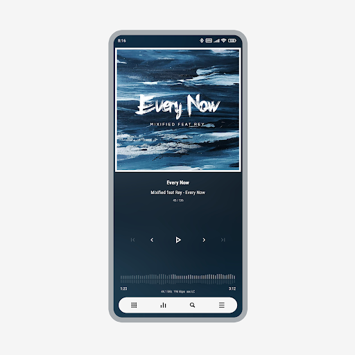 Luminous Black - Poweramp Skin - Personalization - apps