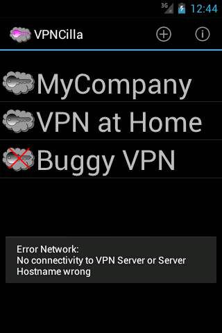 VpnCilla Screen 2