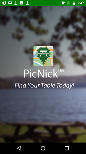 Android application PicNick™: Find your Table! screenshort
