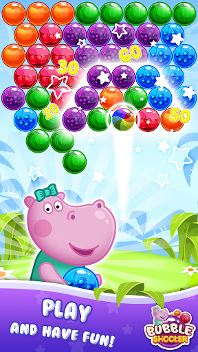 Hippo Bubble Pop Game  screenshots 1