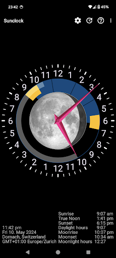 Sunclock: Sunrise Sunset Clock Screen 3