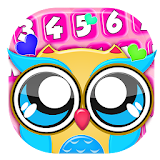 Cute Owl Keyboard with Emoji icon