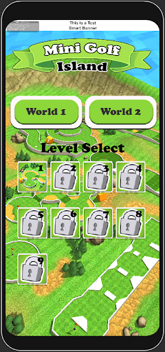 Android application Mini Golf Island screenshort