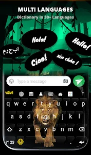 Lion Wallpaper HD + Keyboard