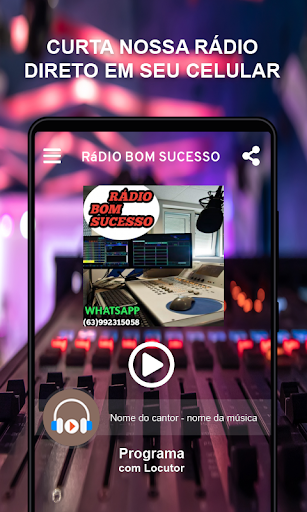 Android application Rádio Bom Sucesso screenshort