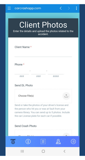A Car Crash App Screen 3