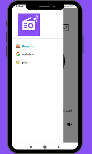 Android application Power fm screenshort