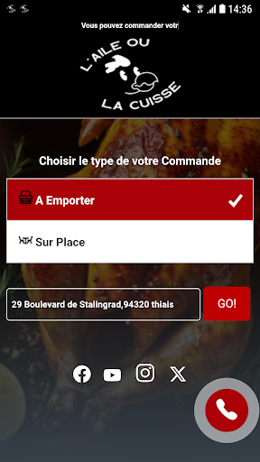 Android application L aile ou la cuisse screenshort