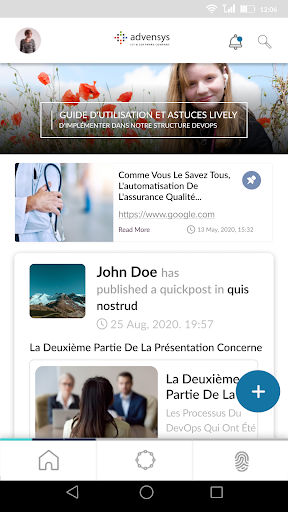 Android application Intranet Advensys screenshort