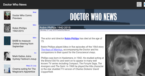 NITAS - Doctor Who News Screen 3