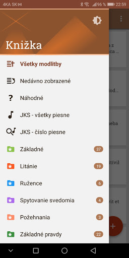 Android application Knižka screenshort