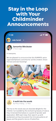Childminding - ParentApp Screen 2