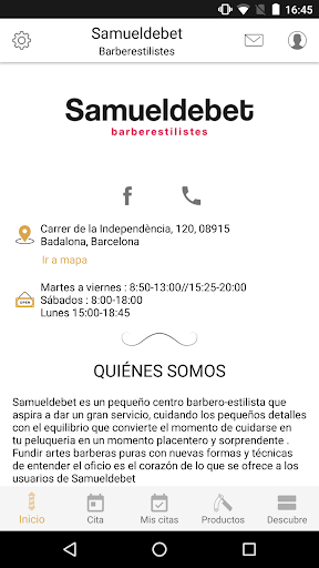 Android application Samueldebet screenshort