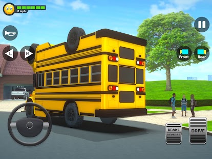 Schulbus-Fahrsimulator - 3D Screenshot