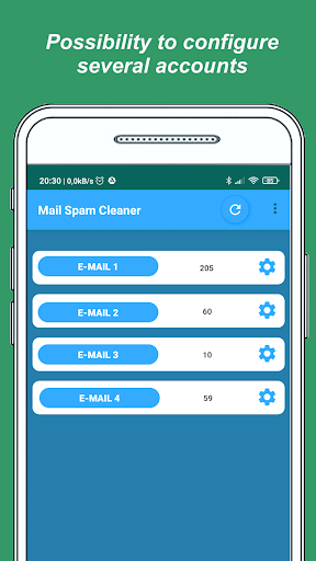 Android application Mail Spam Cleaner screenshort
