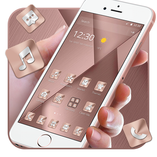 Pink Rose Gold Theme Google Play のアプリ