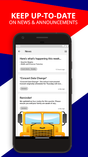 Android application Kea'au High School screenshort