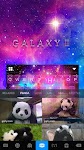 screenshot of Galaxy Starry Keyboard Backgro