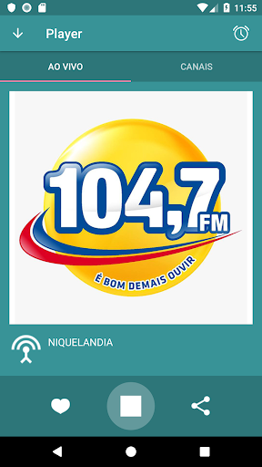 Android application 104.7 FM Niquelândia screenshort
