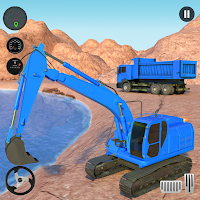 Amphibious Excavator Crane: Construction Simulator