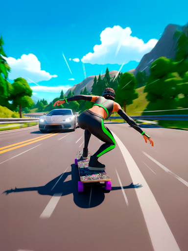 Downhill Skate Race screenshot 20
