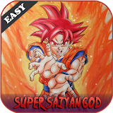 How To Draw Goku Super Saiyan God icon