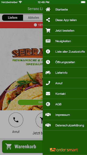 Serrano Lieferservice Screen 3
