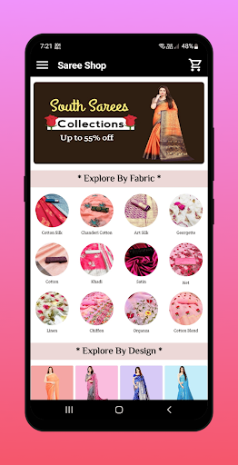 Android application Saree Shop : Online Shopping screenshort