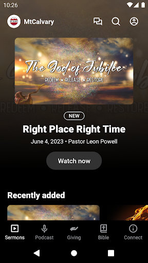 Android application Mt.Calvary Church of God screenshort