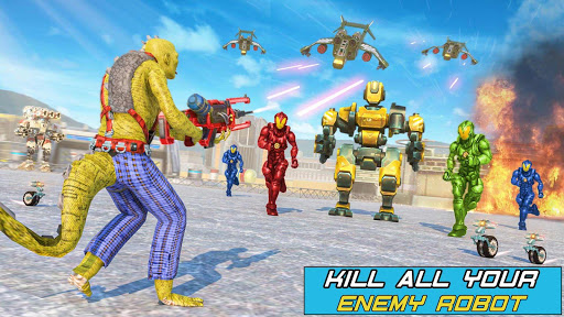 Lizard Man Robot Transformation Game – TPS Shooter