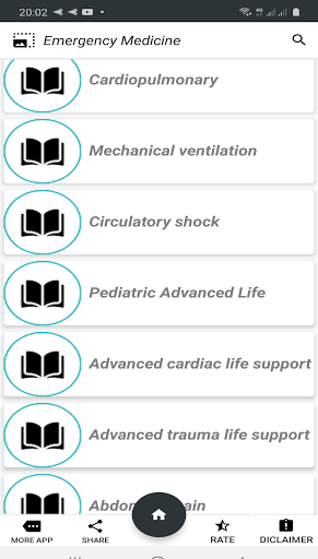 Android application List Of Emergency medicine screenshort