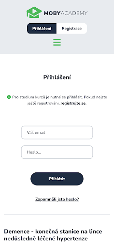 Android application mobYacademy screenshort
