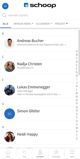 Android application Schoop to go screenshort