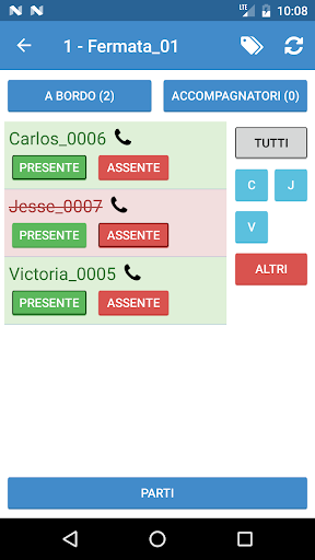 APPiediBus Screen 3
