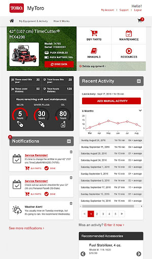 MyToro screenshot