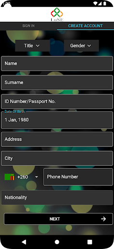 LuSE Mobile Screen 2