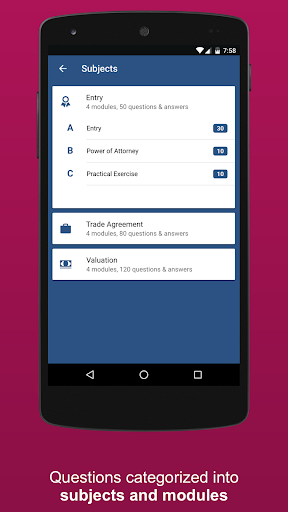 Customs Broker License Practic Screen 2
