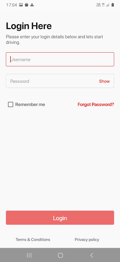 Android application Cab9 Driver Dev screenshort