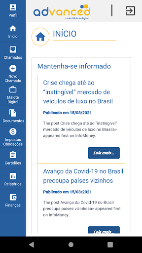 Android application Advanced Contabilidade Digital screenshort