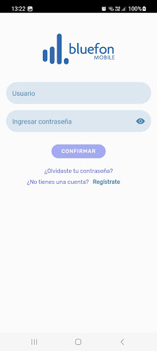 Android application Bluefon Mobile screenshort