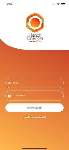 Android application Henar Energía screenshort