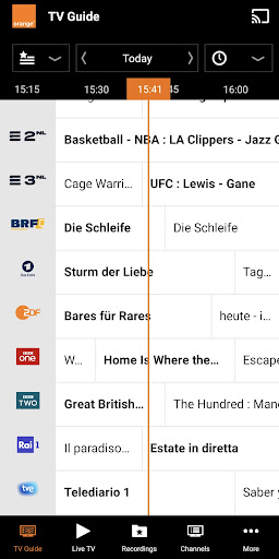 Android application Orange TV Plus Belgium screenshort