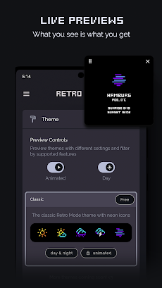 Retro Mode - Weather Widgetのおすすめ画像5