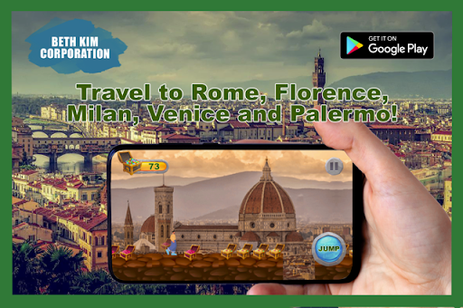 Trip to Italy: Platform Game Screen 3