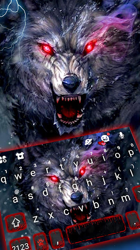 Android application Bloody Wild Wolf Keyboard Them screenshort