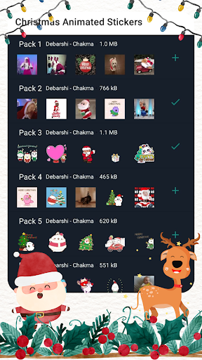 Android application Christmas Animated Stickers screenshort