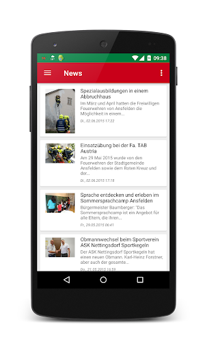 Android application Stadtgemeinde Ansfelden screenshort